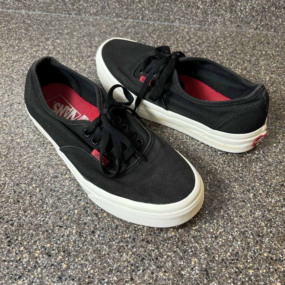 Vans Authentic Secret Lover Canvas Black Women's 8 Sneakers Lace Up Low Mens 6.5